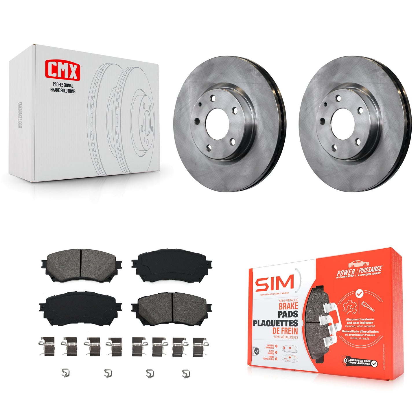 [Avant] Kit de Disque et plaquette (semi-métallique) de frein pour Mazda 6 K8S-100636