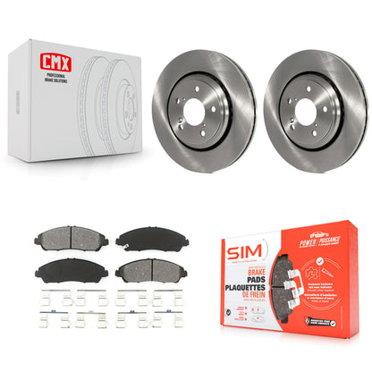 [Avant] Kit de Disque et plaquette (semi-métallique) de frein pour Honda Pilot Acura MDX Ridgeline K8S-100643