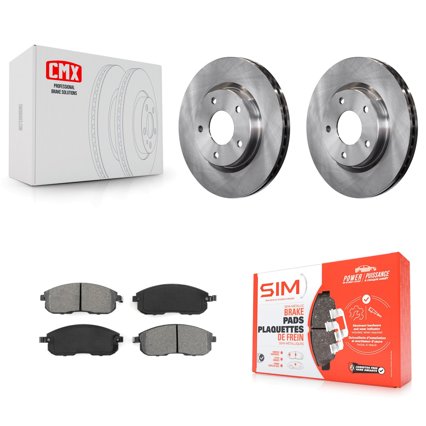 [Avant] Kit de Disque et plaquette (semi-métallique) de frein pour Nissan Sentra K8S-100653