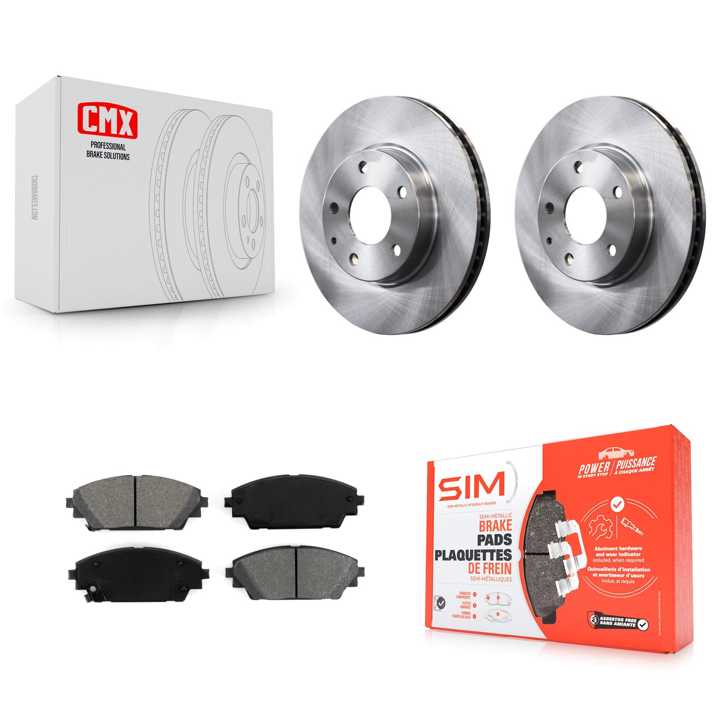 [Avant] Kit de Disque et plaquette (semi-métallique) de frein pour 2016-2021 Mazda CX-3 FWD K8S-100654