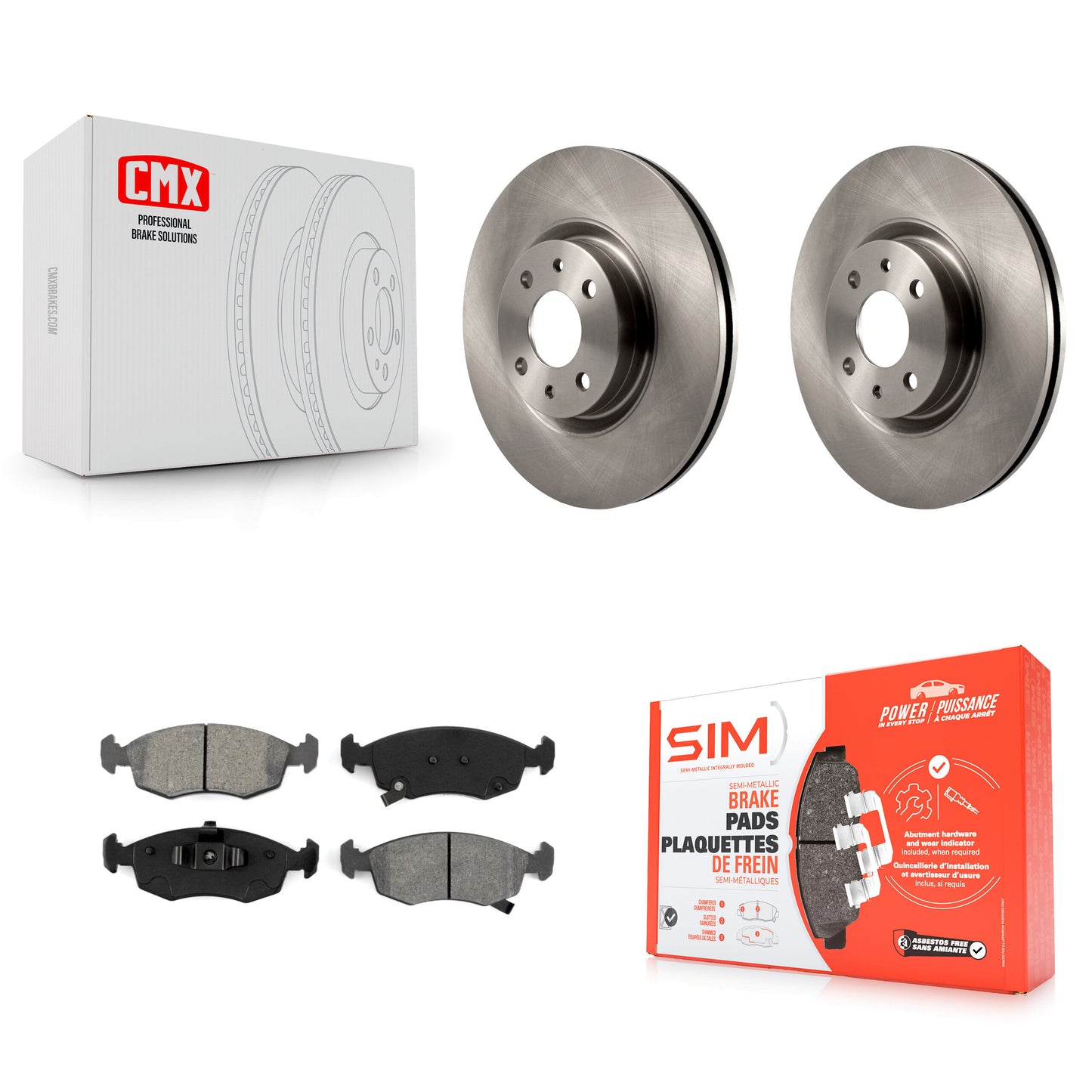 [Avant] Kit de Disque et plaquette (semi-métallique) de frein pour Fiat 500 K8S-100656