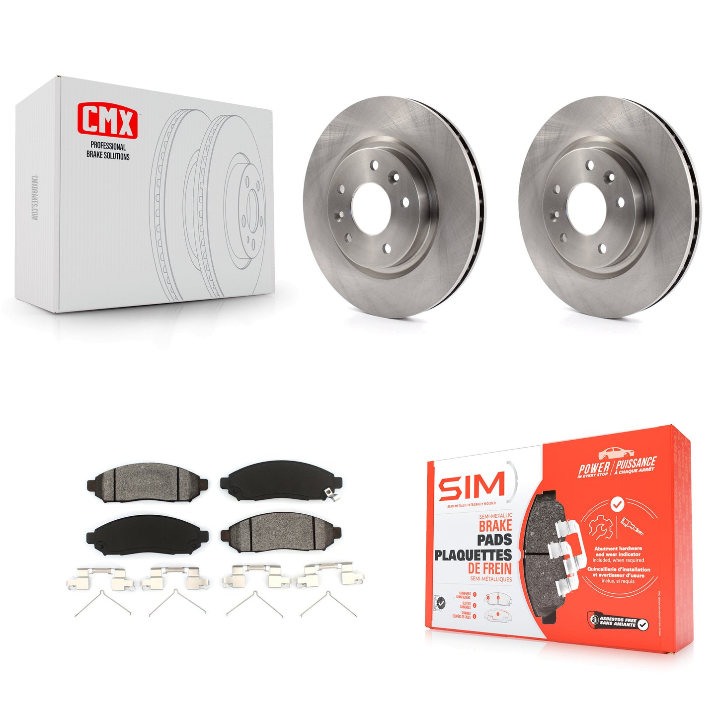 [Avant] Kit de Disque et plaquette (semi-métallique) de frein pour 2015 Nissan LEAF Vehicles Manufactured In Japan K8S-100657