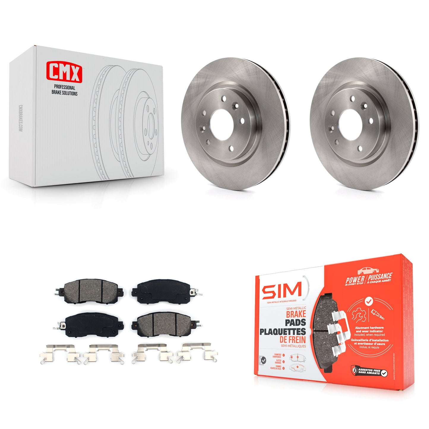 [Avant] Kit de Disque et plaquette (semi-métallique) de frein pour Nissan LEAF K8S-100658