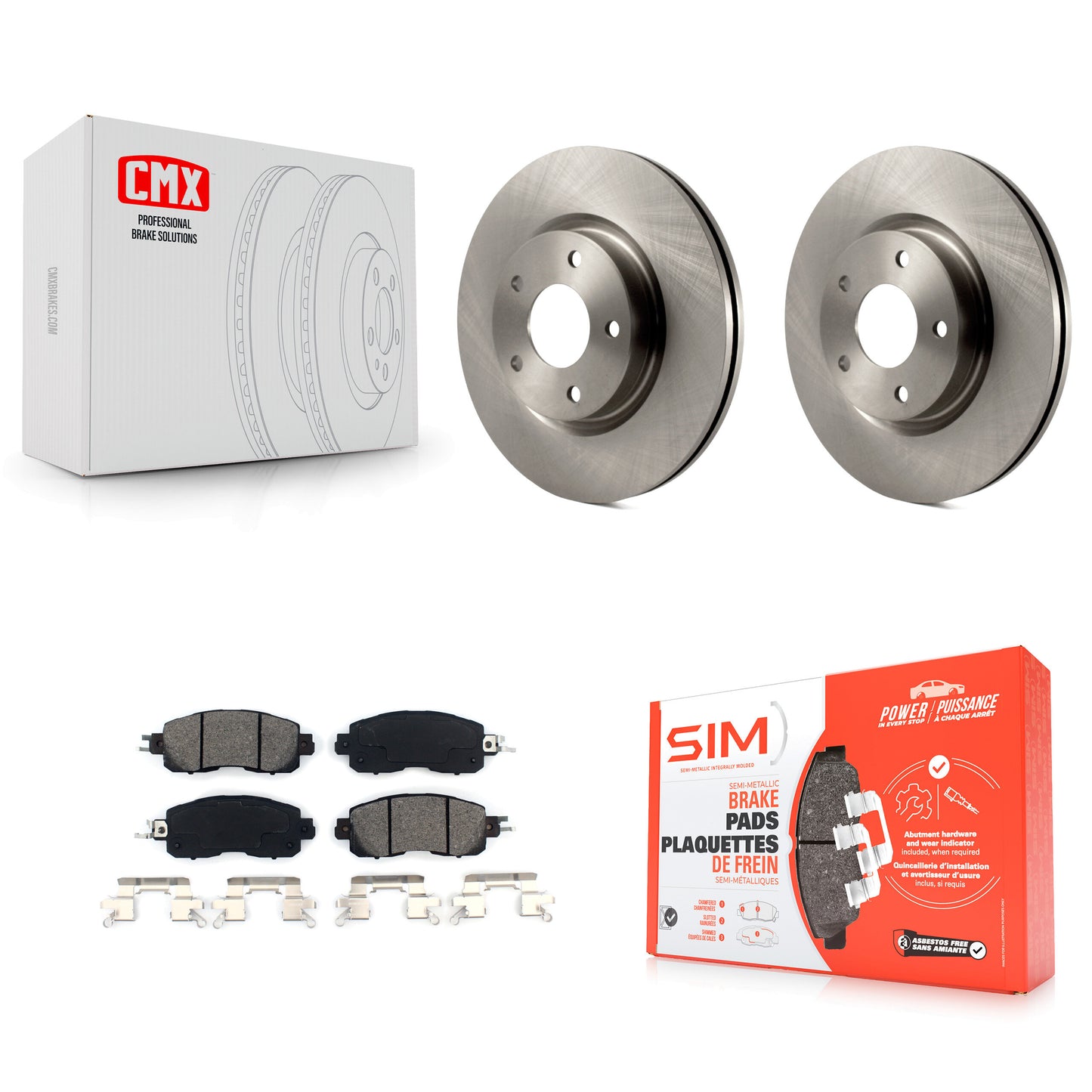 [Avant] Kit de Disque et plaquette (semi-métallique) de frein pour Nissan Altima K8S-100661