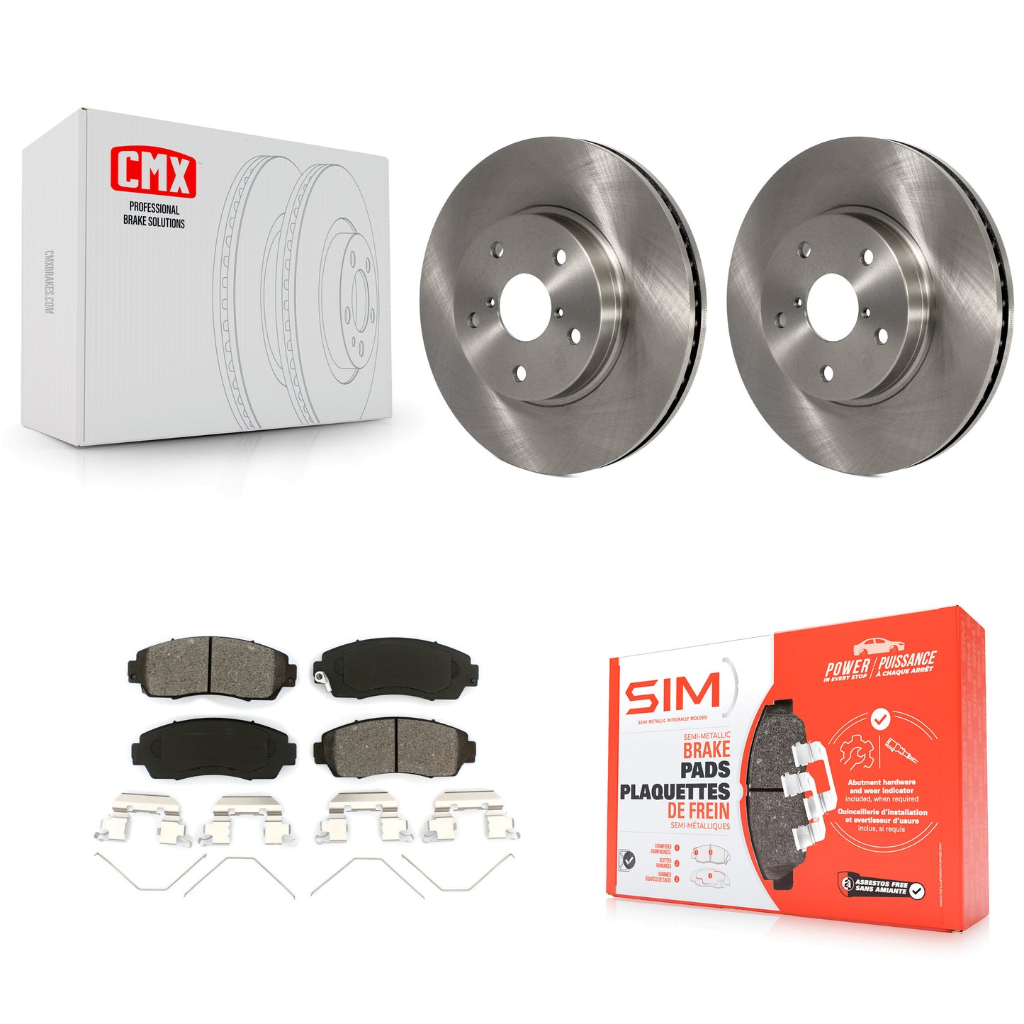 [Avant] Kit de Disque et plaquette (semi-métallique) de frein pour 2016-2019 Subaru Legacy 2.5L K8S-100664