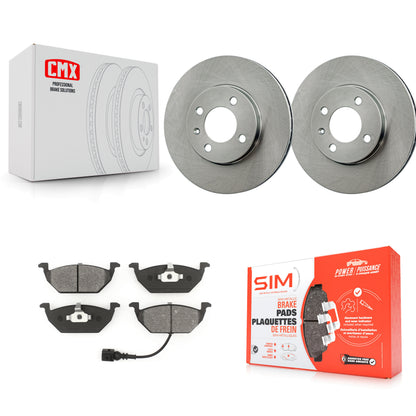 [Avant] Kit de Disque et plaquette (semi-métallique) de frein pour 1999 Volkswagen Jetta 1.9L Old Body Style K8S-100673