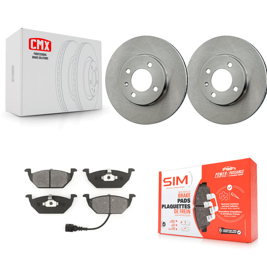 [Avant] Kit de Disque et plaquette (semi-métallique) de frein pour 1999 Volkswagen Jetta 1.9L Old Body Style K8S-100673