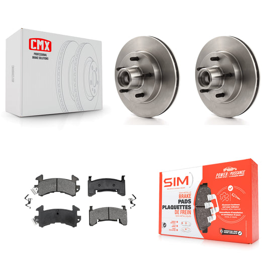 [Avant] Kit de Disque et plaquette (semi-métallique) de frein pour Chevrolet S10 GMC Camaro Blazer Pontiac Monte Carlo Sonoma Firebird Oldsmobile Cutlass Supreme El Camino Buick Regal Jimmy S15 K8S-100680