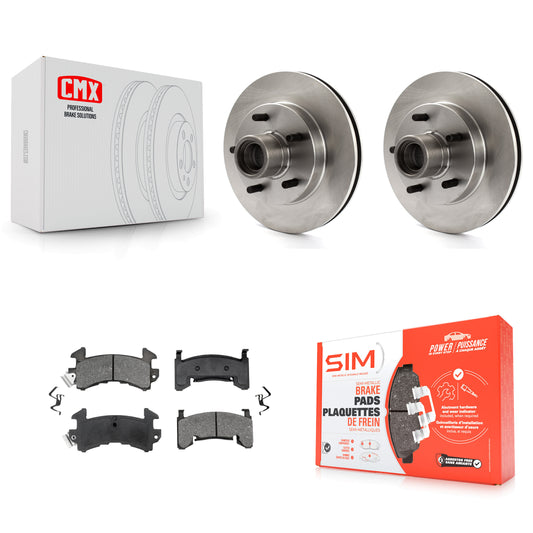 [Avant] Kit de Disque et plaquette (semi-métallique) de frein pour Chevrolet S10 GMC Sonoma Blazer Jimmy Isuzu Hombre S15 K8S-100687