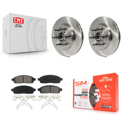[Avant] Kit de Disque et plaquette (semi-métallique) de frein pour Ford F-150 Lincoln Mark LT avec 6 Lug Wheels RWD K8S-100720