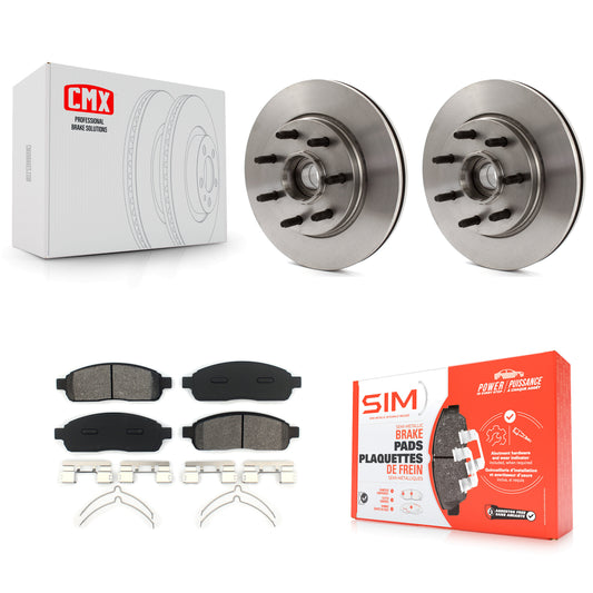 [Avant] Kit de Disque et plaquette (semi-métallique) de frein pour Ford F-150 Lincoln Mark LT RWD K8S-100721