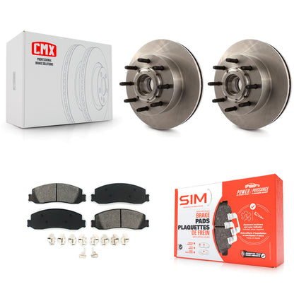 [Avant] Kit de Disque et plaquette (semi-métallique) de frein pour Ford F-250 Super Duty F-350 avec Single Rear Wheels RWD K8S-100731