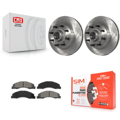 [Avant] Kit de Disque et plaquette (semi-métallique) de frein pour Ford E-350 Super Duty E-250 E-150 E-450 Econoline K8S-100734
