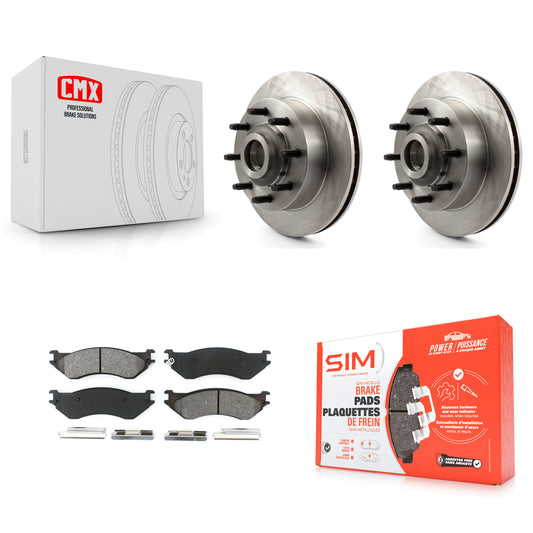 [Avant] Kit de Disque et plaquette (semi-métallique) de frein pour 1999 Dodge Ram 1500 Van avec 4000 Lb Axle K8S-100743
