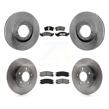 [Avant + Arrière] Kit de Disque et plaquette (semi-métallique) de frein pour Cadillac DeVille Eldorado Seville Buick Riviera Oldsmobile Aurora K8S-100749