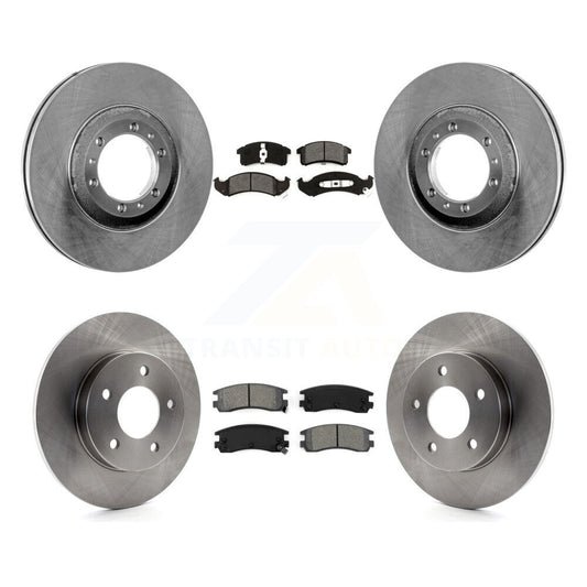 [Avant + Arrière] Kit de Disque et plaquette (semi-métallique) de frein pour Cadillac DeVille Eldorado Seville Buick Riviera Oldsmobile Aurora K8S-100749