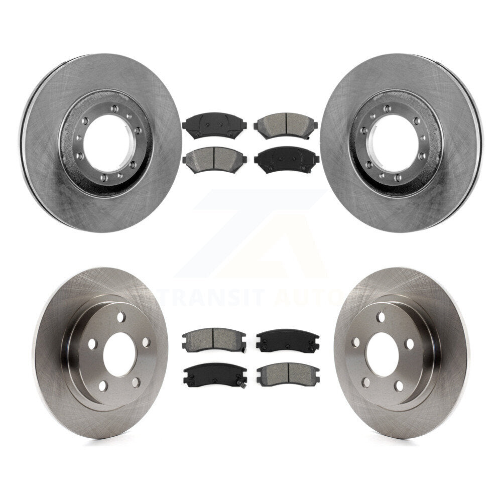 [Avant + Arrière] Kit de Disque et plaquette (semi-métallique) de frein pour 2000-2005 Buick LeSabre Pontiac Bonneville K8S-100750