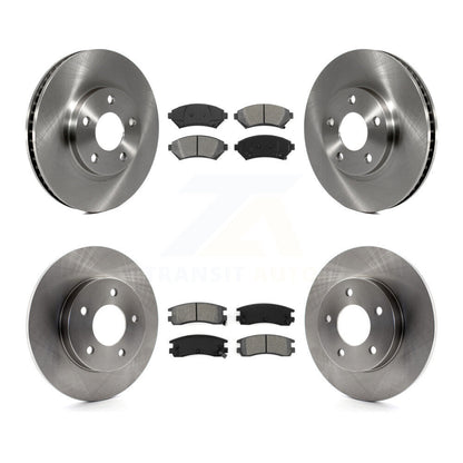 [Avant + Arrière] Kit de Disque et plaquette (semi-métallique) de frein pour Cadillac DeVille Buick Park Avenue Eldorado Oldsmobile Aurora Riviera Seville K8S-100751