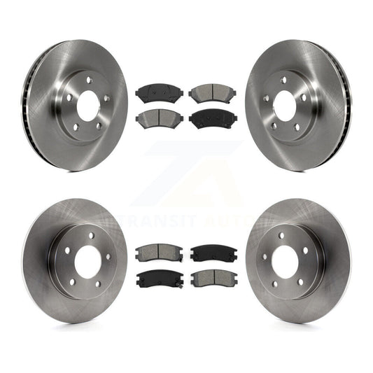 [Avant + Arrière] Kit de Disque et plaquette (semi-métallique) de frein pour Cadillac DeVille Buick Park Avenue Eldorado Oldsmobile Aurora Riviera Seville K8S-100751