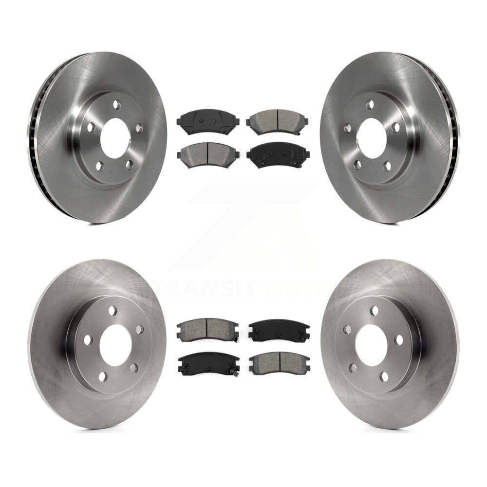 [Avant + Arrière] Kit de Disque et plaquette (semi-métallique) de frein pour Cadillac DeVille Buick Park Avenue K8S-100752