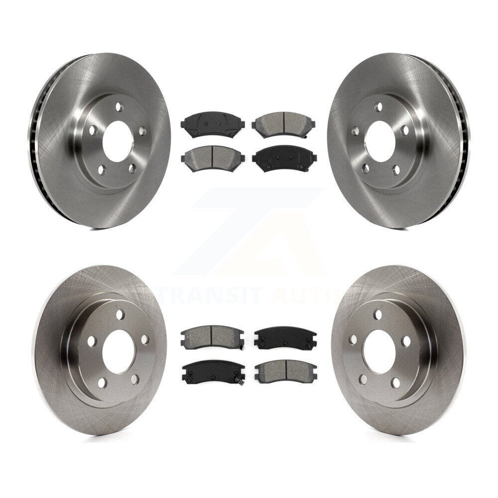 [Avant + Arrière] Kit de Disque et plaquette (semi-métallique) de frein pour Buick LeSabre Park Avenue Pontiac Bonneville Oldsmobile Aurora Cadillac Eldorado K8S-100753