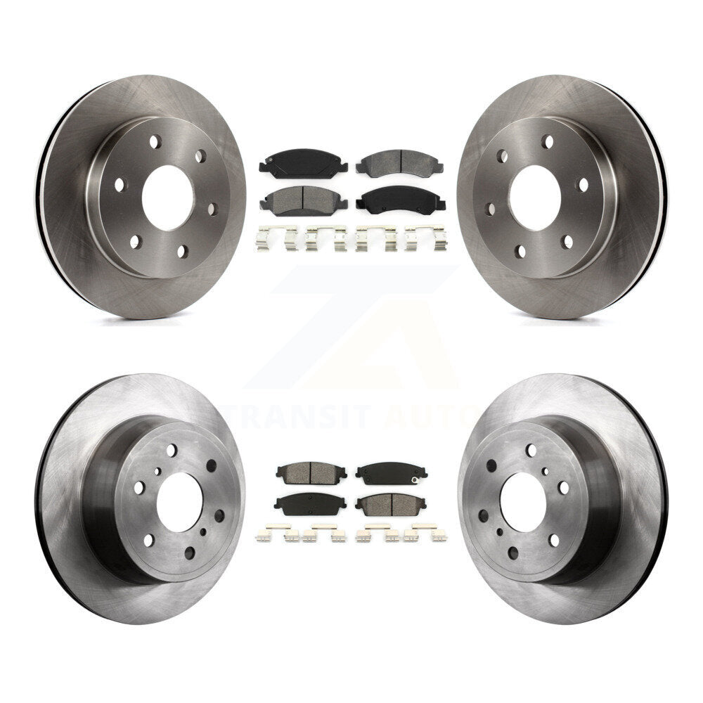 [Avant + Arrière] Kit de Disque et plaquette (semi-métallique) de frein pour 2007 GMC Sierra 1500 rear brakes K8S-100756