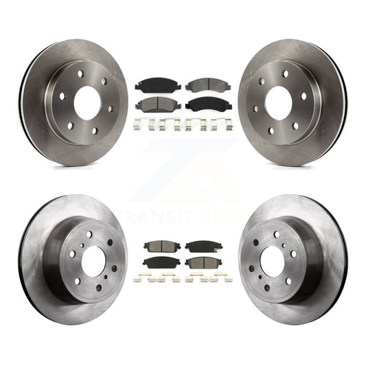 [Avant + Arrière] Kit de Disque et plaquette (semi-métallique) de frein pour 2007 GMC Sierra 1500 rear brakes K8S-100756