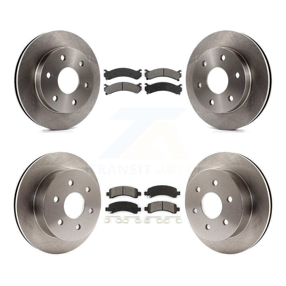 [Avant + Arrière] Kit de Disque et plaquette (semi-métallique) de frein pour 2006 GMC Savana 2500 GAS engine avec 7300 Lb GVW K8S-100759