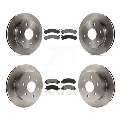 [Avant + Arrière] Kit de Disque et plaquette (semi-métallique) de frein pour 2006 GMC Savana 2500 GAS engine avec 7300 Lb GVW K8S-100759