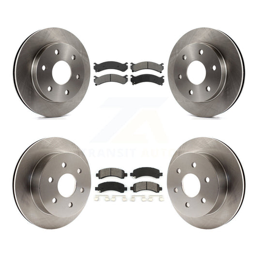 [Avant + Arrière] Kit de Disque et plaquette (semi-métallique) de frein pour 2006 GMC Savana 2500 GAS engine avec 7300 Lb GVW K8S-100759
