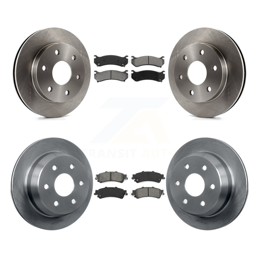 [Avant + Arrière] Kit de Disque et plaquette (semi-métallique) de frein pour Chevrolet Silverado 1500 GMC Sierra Classic Suburban Tahoe Astro Yukon XL Safari K8S-100760