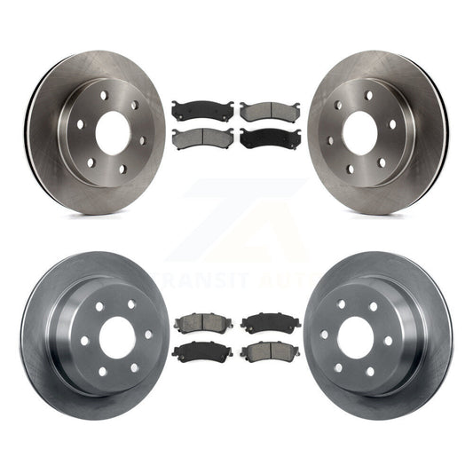 [Avant + Arrière] Kit de Disque et plaquette (semi-métallique) de frein pour Chevrolet Silverado 1500 GMC Sierra Classic Suburban Tahoe Astro Yukon XL Safari K8S-100760