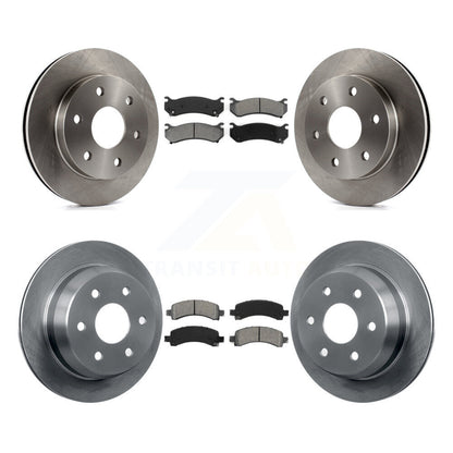 [Avant + Arrière] Kit de Disque et plaquette (semi-métallique) de frein pour 2002 Chevrolet Avalanche 1500 avec Single Piston Caliper K8S-100762