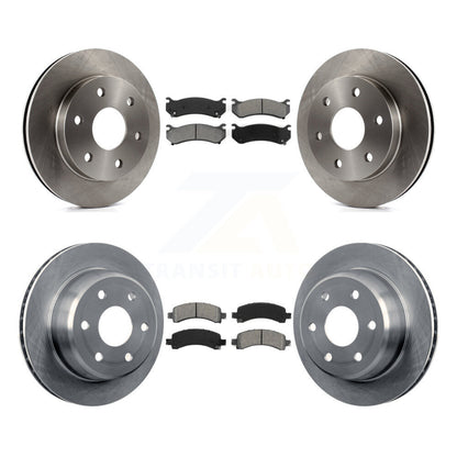 [Avant + Arrière] Kit de Disque et plaquette (semi-métallique) de frein pour Chevrolet Tahoe GMC Suburban 1500 Yukon Avalanche XL Cadillac Escalade Express Savana K8S-100765