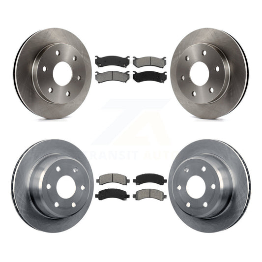 [Avant + Arrière] Kit de Disque et plaquette (semi-métallique) de frein pour Chevrolet Tahoe GMC Suburban 1500 Yukon Avalanche XL Cadillac Escalade Express Savana K8S-100765