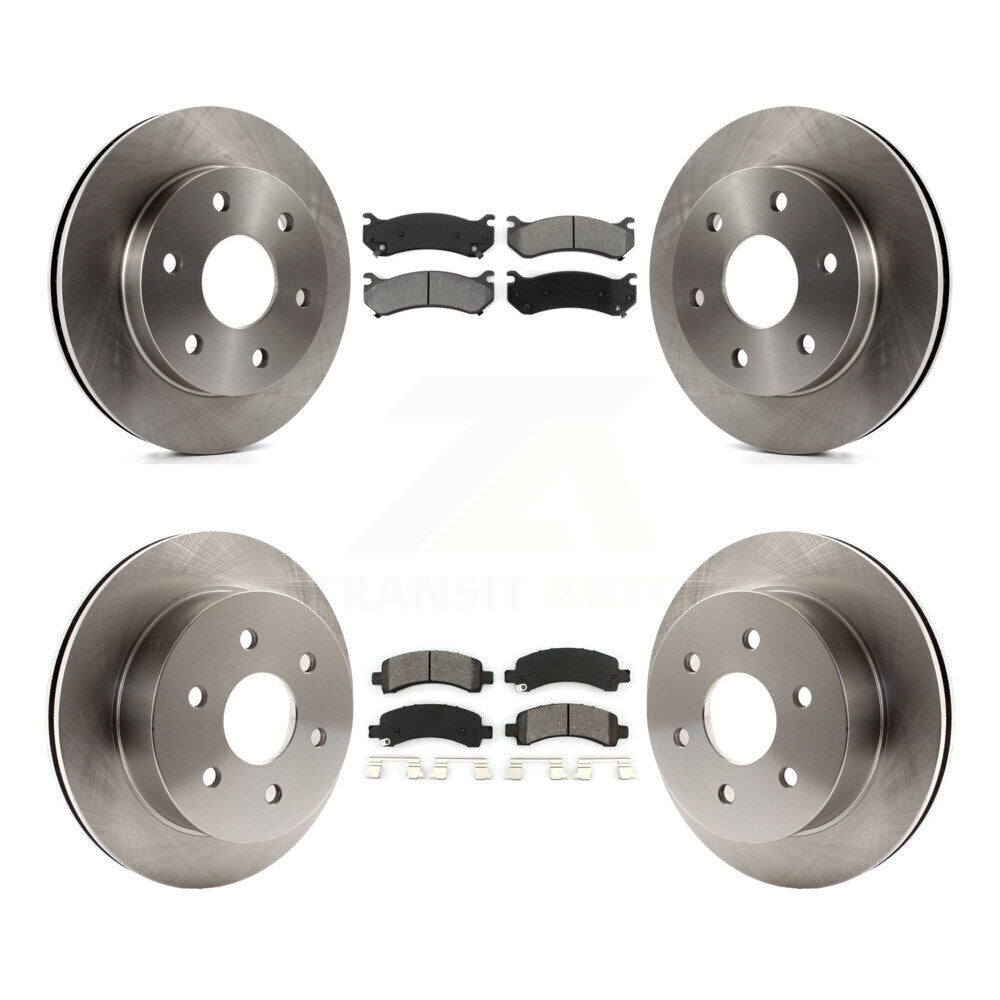 [Avant + Arrière] Kit de Disque et plaquette (semi-métallique) de frein pour 2003-2005 Chevrolet Express 2500 GMC Savana K8S-100766