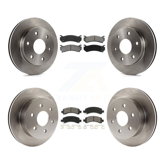 [Avant + Arrière] Kit de Disque et plaquette (semi-métallique) de frein pour 2003-2005 Chevrolet Express 2500 GMC Savana K8S-100766