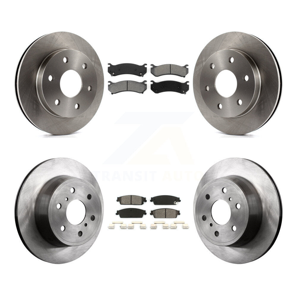 [Avant + Arrière] Kit de Disque et plaquette (semi-métallique) de frein pour 2007 Chevrolet Silverado 1500 rear brakes K8S-100767