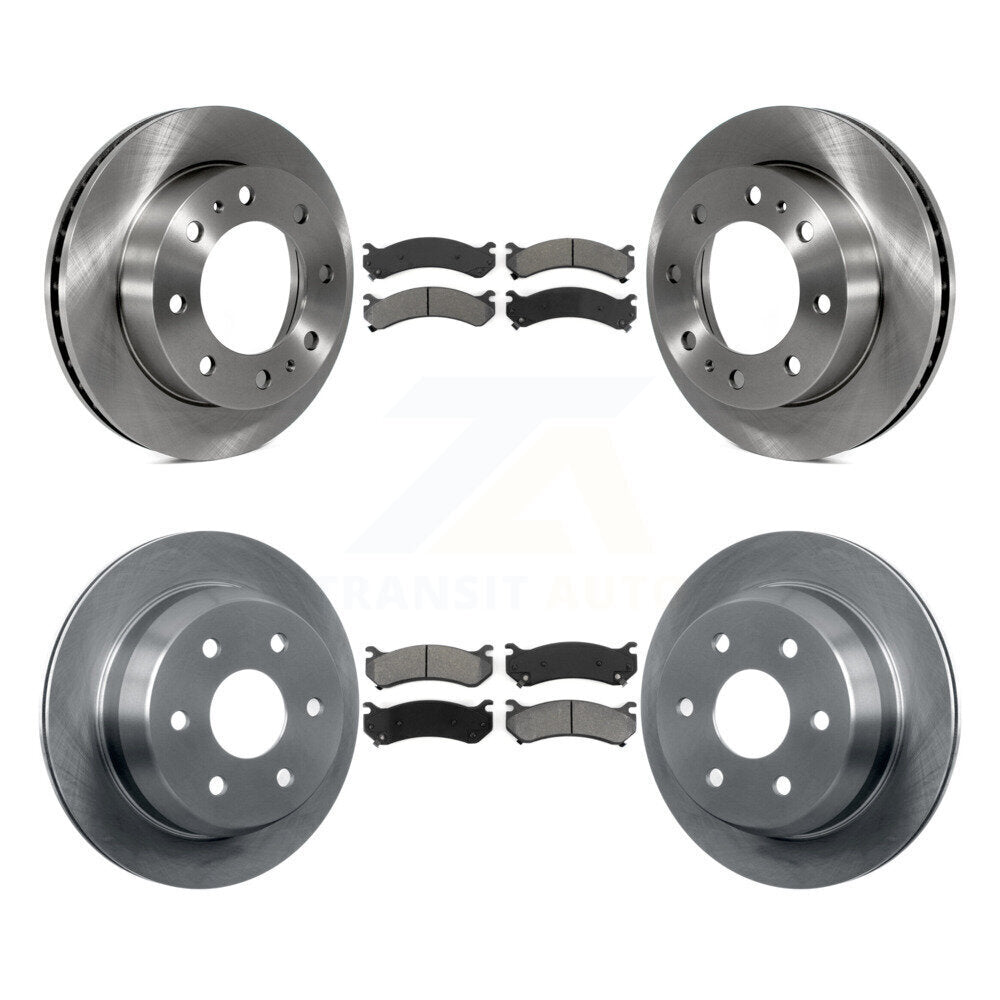 [Avant + Arrière] Kit de Disque et plaquette (semi-métallique) de frein pour 2003 Chevrolet Silverado 2500 HD Suburban GMC Sierra K8S-100768