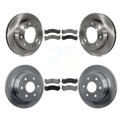 [Avant + Arrière] Kit de Disque et plaquette (semi-métallique) de frein pour 2003 Chevrolet Silverado 2500 HD Suburban GMC Sierra K8S-100768