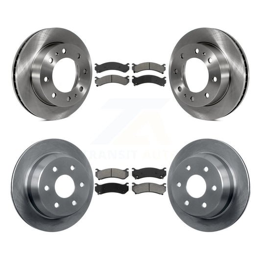 [Avant + Arrière] Kit de Disque et plaquette (semi-métallique) de frein pour 2003 Chevrolet Silverado 2500 HD Suburban GMC Sierra K8S-100768