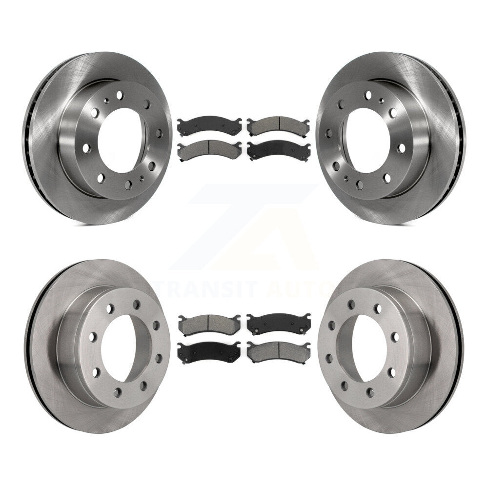[Avant + Arrière] Kit de Disque et plaquette (semi-métallique) de frein pour Chevrolet Silverado 2500 HD GMC Sierra 3500 Classic Suburban Yukon XL Avalanche K8S-100769