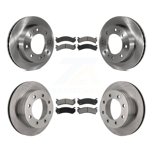 [Avant + Arrière] Kit de Disque et plaquette (semi-métallique) de frein pour Chevrolet Silverado 2500 HD GMC Sierra 3500 Classic Suburban Yukon XL Avalanche K8S-100769