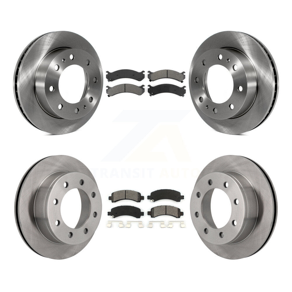 [Avant + Arrière] Kit de Disque et plaquette (semi-métallique) de frein pour Chevrolet Express 2500 GMC Savana K8S-100770