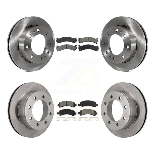 [Avant + Arrière] Kit de Disque et plaquette (semi-métallique) de frein pour Chevrolet Express 2500 GMC Savana K8S-100770