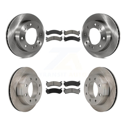 [Avant + Arrière] Kit de Disque et plaquette (semi-métallique) de frein pour Chevrolet Silverado 2500 HD GMC Sierra Hummer H2 1500 Suburban Yukon XL Avalanche Classic K8S-100771