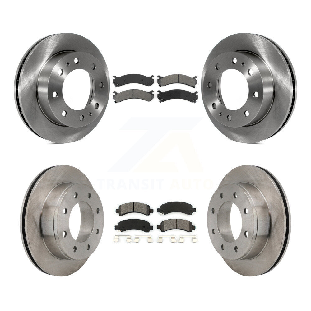 [Avant + Arrière] Kit de Disque et plaquette (semi-métallique) de frein pour Chevrolet Express 2500 GMC Savana K8S-100772