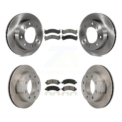 [Avant + Arrière] Kit de Disque et plaquette (semi-métallique) de frein pour Chevrolet Express 2500 GMC Savana K8S-100772