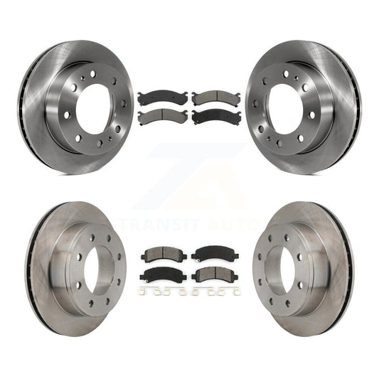 [Avant + Arrière] Kit de Disque et plaquette (semi-métallique) de frein pour Chevrolet Express 2500 GMC Savana K8S-100772