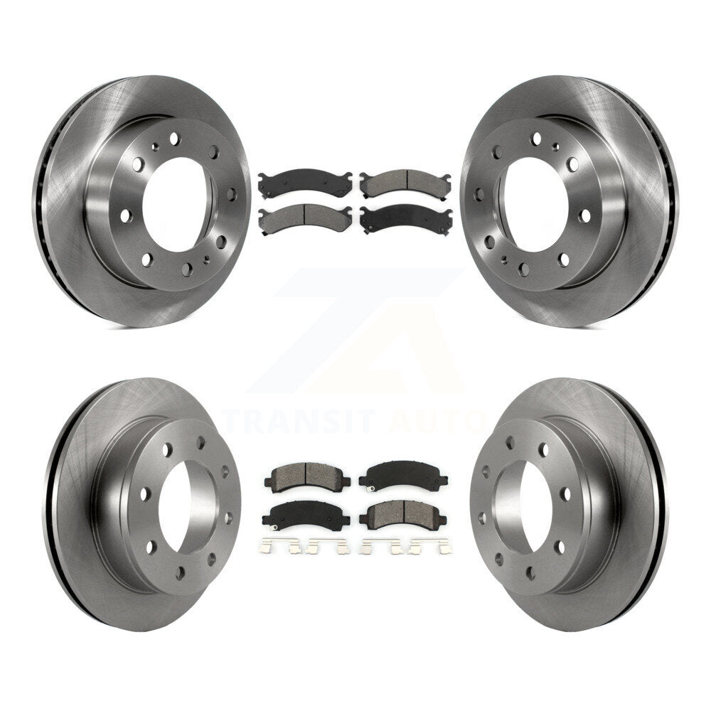 [Avant + Arrière] Kit de Disque et plaquette (semi-métallique) de frein pour Chevrolet Express 2500 GMC Savana K8S-100774